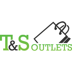 the logo for t & s outlets