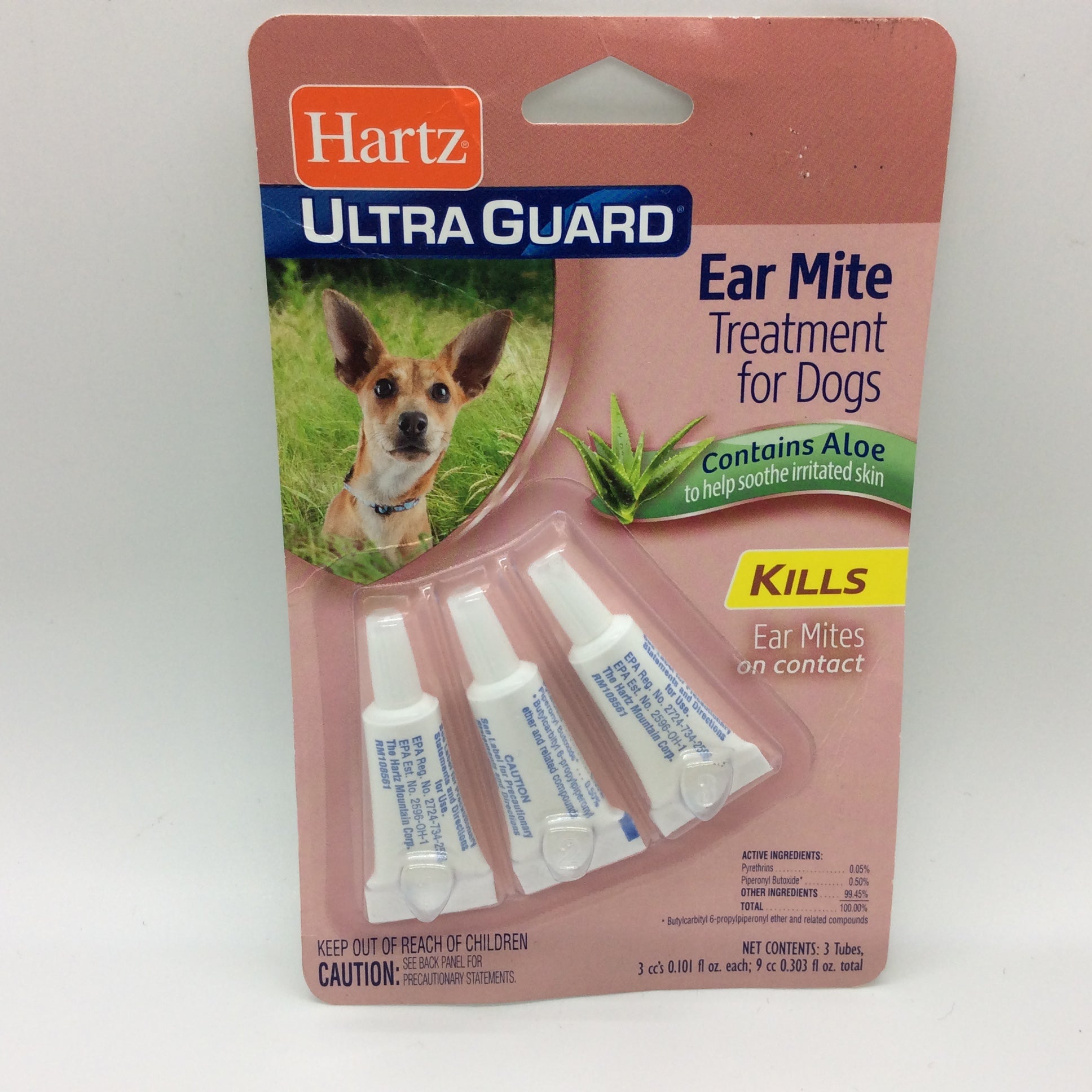 a package of ear mitts for dogs